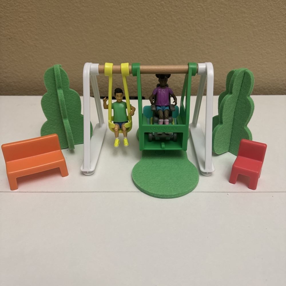Lovevery The Connector Friends & Swing Set Figures Wheelchair